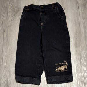 Disney Kids Black Jeans with Gold Detail